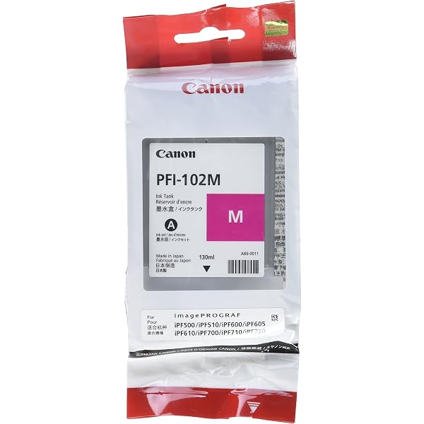 Amazon.com: Canon PFI-102BK 0895B001 IPF500 IPF510 IPF600 IPF605